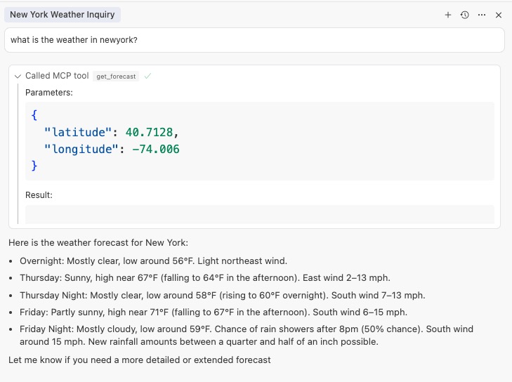 cursor调用天气MCP